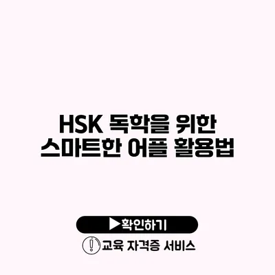 HSK 독학을 위한 스마트한 어플 활용법