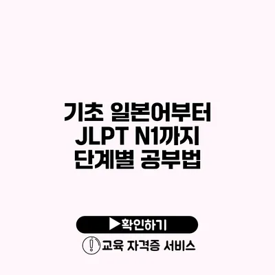 기초 일본어부터 JLPT N1까지 단계별 공부법