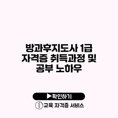 방과후지도사 1급 자격증 취득과정 및 공부 노하우