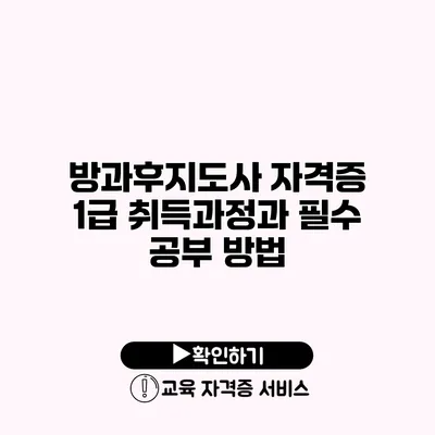 방과후지도사 자격증 1급 취득과정과 필수 공부 방법