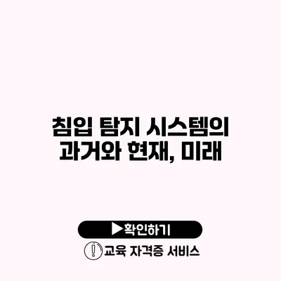 침입 탐지 시스템의 과거와 현재, 미래